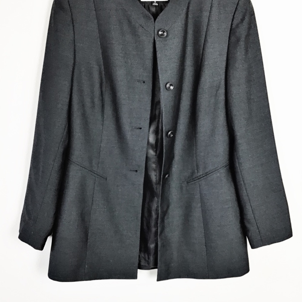Kasper Women’s Long Suit Jacket Black 6 - Picture 5 of 7